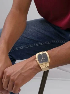 Guess Herren Armbanduhr Phoenix 43 mm Minimalistischer Stil Armband Edelstahl GW0387G1