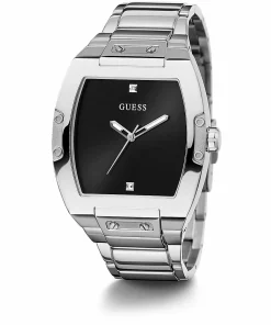 Guess Herren Armbanduhr Phoenix 43 mm Minimalistischer Stil Armband Edelstahl GW0387G1