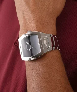 Guess Herren Armbanduhr Phoenix 43 mm Minimalistischer Stil Armband Edelstahl GW0387G1