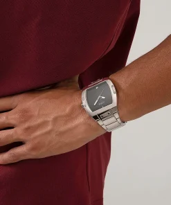 Guess Herren Armbanduhr Phoenix 43 mm Minimalistischer Stil Armband Edelstahl GW0387G1