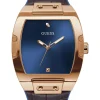 Guess Herren Armbanduhr Phoenix 43 mm Minimalistischer Stil Armband Leder GW0386G2