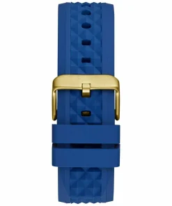 Guess Herren Armbanduhr RESISTANCE Multifunktion blau, gold 44 mm GW0729G1