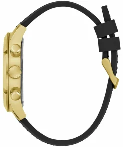 Guess Herren Armbanduhr RESISTANCE Multifunktion schwarz, gold 44 mm GW0729G2