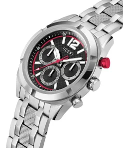 Guess Herren Armbanduhr Silber Multifunktion Resistance GW0714G1