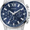 Guess Herren Armbanduhr Silberfarben GD WALKER GW0900G4