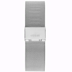 Guess Herren Armbanduhr Supernova Diamant silber 44 mm GW0460G1