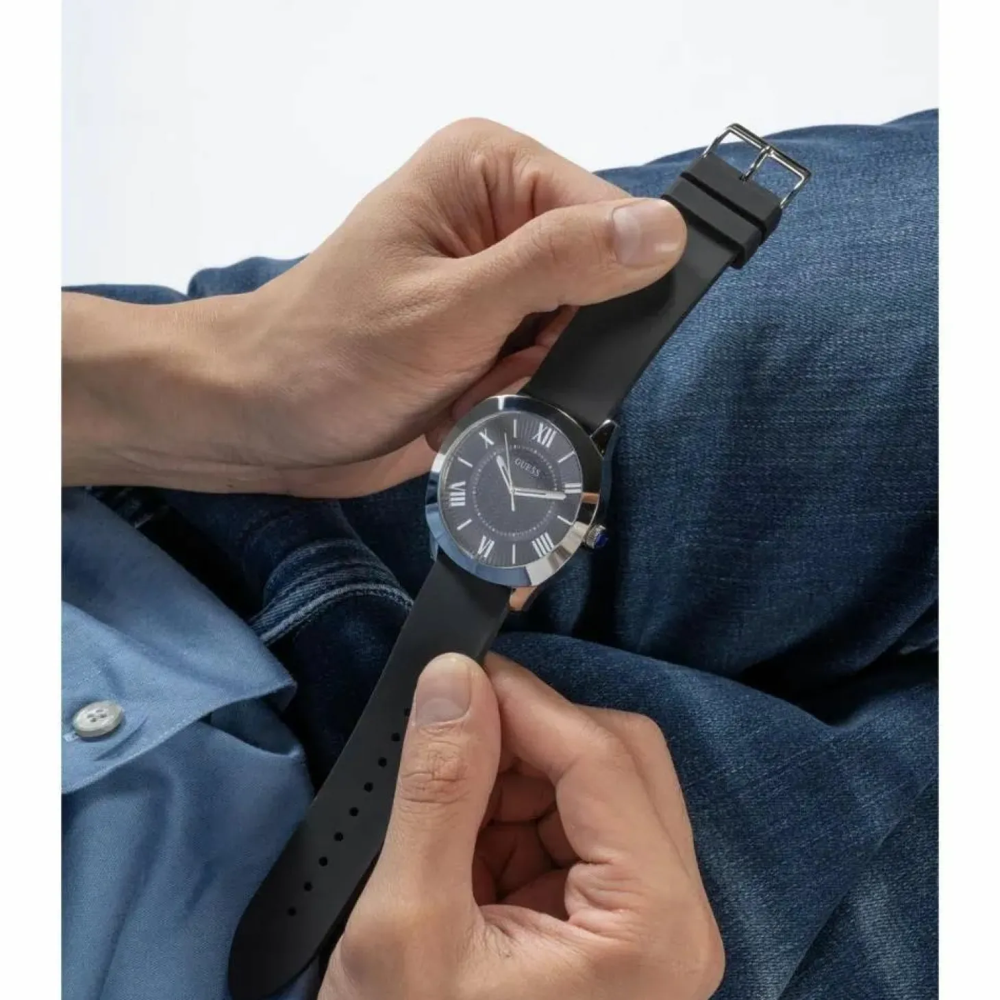 Guess Herren Armbanduhr Schwarz Arc GW0728G1