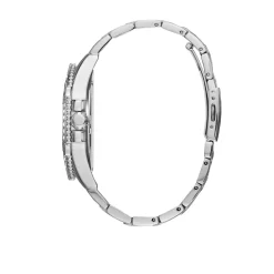 Guess Herren Armbanduhr silber 48 mm Armband Edelstahl FRONTIER W0799G1