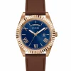 Guess Herren Armbanduhr Umweltfreundlich Connoisseur braun, rosegold 42 mm GW0353G2