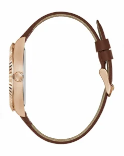 Guess Herren Armbanduhr Umweltfreundlich Connoisseur braun, rosegold 42 mm GW0353G2
