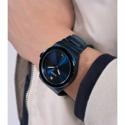 Guess Herren Armbanduhr VINYL GW0833G1 blau