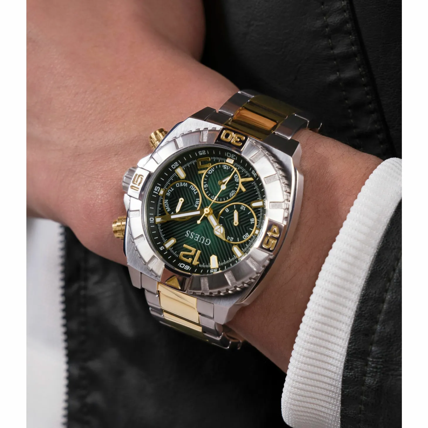 Guess Herren Multifunkions Armbanduhr Traction