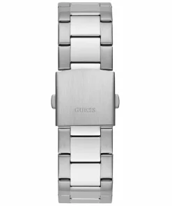 Guess Herren Multifunkion Armbanduhr ZEN silber, schwarz 42 mm GW0707G1