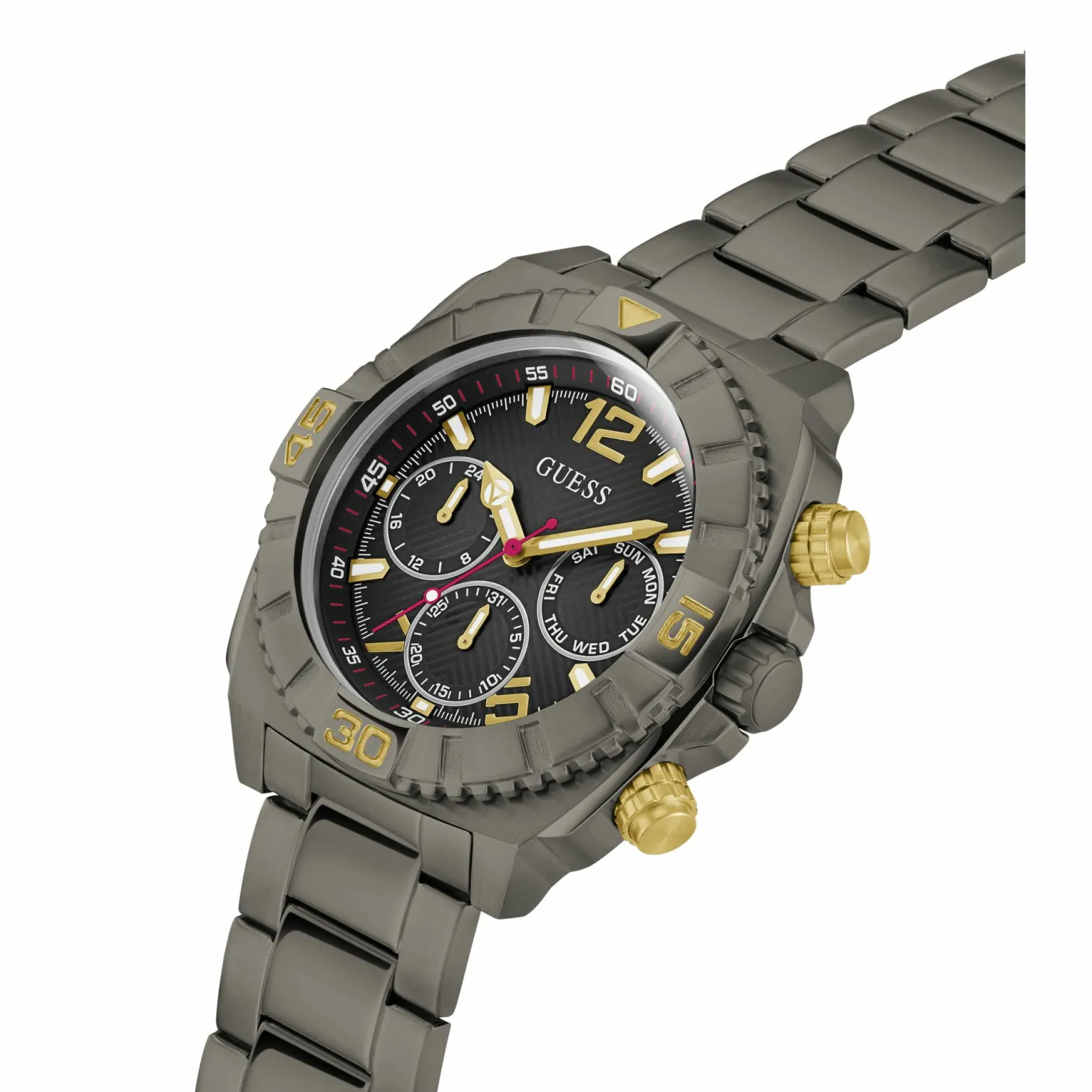 Guess Herren Multifunkions Armbanduhr Traction