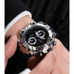 GUESS Herren Multifunktionsuhr IGNITE Schwarz Silber GW0802G1