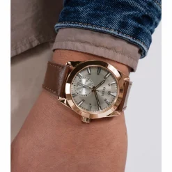 Guess Herren Multifunktionsuhr GREYSON GW0793G3 Braun Roségold