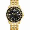 Guess Herrenuhr Comet Schwarz Gold GW0220G4
