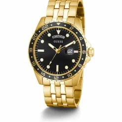 Guess Herrenuhr Comet Schwarz Gold GW0220G4