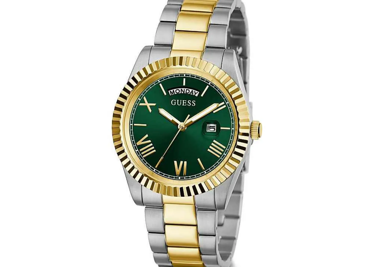 Guess Herrenuhr Connoisseur Edelstahl Farbe bicolor GW0265G8