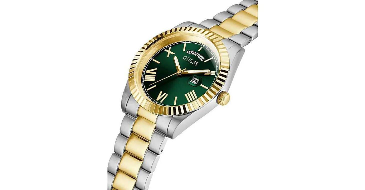 Guess Herrenuhr Connoisseur Edelstahl Farbe bicolor GW0265G8