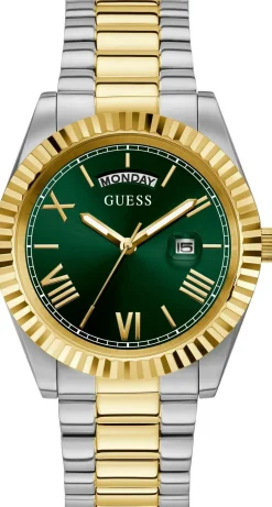 Guess Herrenuhr Connoisseur Edelstahl Farbe bicolor GW0265G8