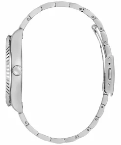 Guess Herrenuhr Connoisseur Edelstahl silber, grün 42 mm GW0265G10