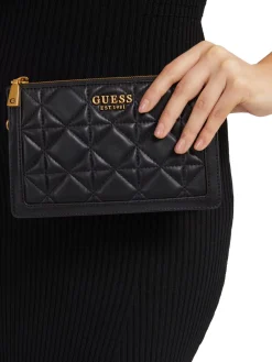 Guess Noelle Crossbody Tasche Damen Schwarz/Multi HWQA8558730BLA