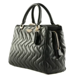 GUESS Schultertasche Damen Eco Mai Society Schwarz HWEQG896906 BLA