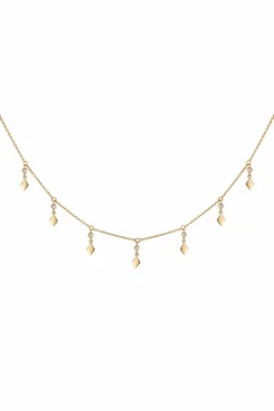 Halskette 925 Silber vergoldet mit Zirkonia 41185219641438