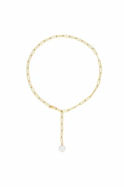 Halskette 925 Silber vergoldet flache Süßwasserzucht Perle 41185174356062