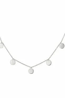 Halskette 925 Sterling Silber rhodiniert Plättchen Boho 41184555597918