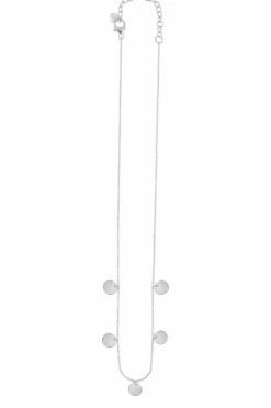 Halskette 925 Sterling Silber rhodiniert Plättchen Boho 41184555597918