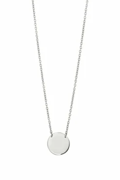 Halskette 925 Sterling Silber rhodiniert Plättchen Boho 41184555630686