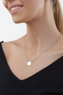 Halskette 925 Sterling Silber rhodiniert Plättchen Boho 41184555630686