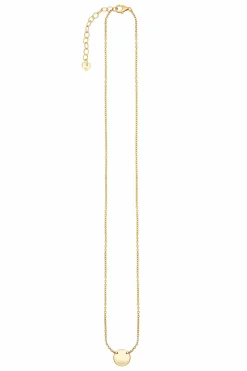 Halskette 925 Sterling Silber gelb vergoldet Plättchen Boho small 41185095286878