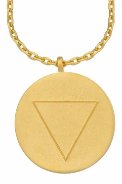 Halskette Element Wasser 925/- Sterling Silber vergoldet Weißtopaz 41184644104286