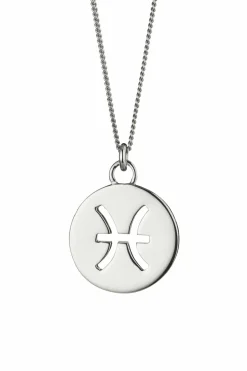 Halskette Fische Sternzeichen 925/- Sterling Silber rhodiniert 41184645382238