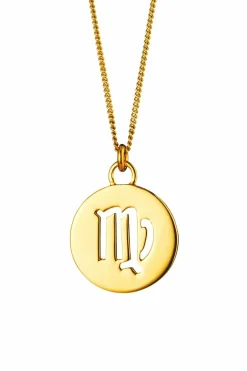 Halskette Jungfrau Sternzeichen 925/- Sterling Silber vergoldet 41183800557662