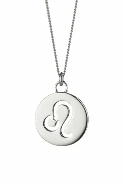 Halskette Löwe Sternzeichen 925/- Sterling Silber rhodiniert 41184650199134