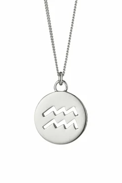 Halskette Wassermann Sternzeichen 925/- Sterling Silber rhodiniert 41184655671390