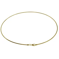 Halsreif Omega 1,2mm - 50cm - 585 Gelbgold