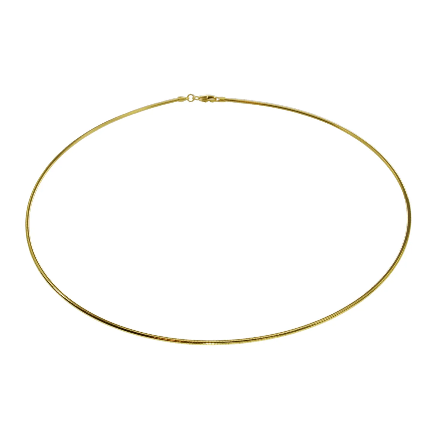 Halsreif Omega 1,2mm - 42cm - 585 Gelbgold mit Schraubverschluss