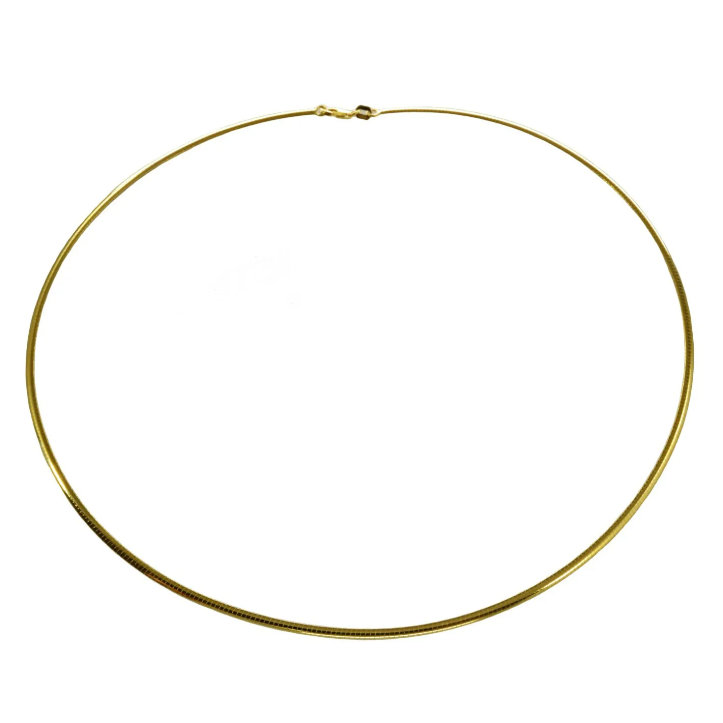 Halsreif Omega 1mm - 45cm - 585 Gelbgold Kette