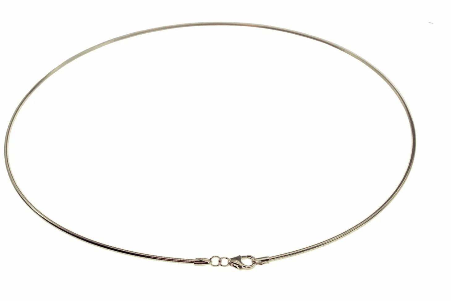 Halsreif Omega 1,5mm - 45cm - 585 Weißgold