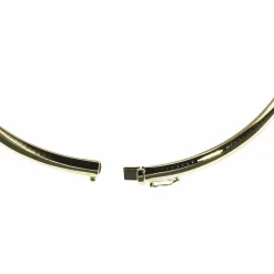 Halsreif Omega 6mm flach - 45cm 750 Weissgold