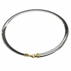 Halsreif Omega 2,5mm flach - 42cm - Wendeomega