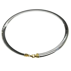 Halsreif Omega 2,5mm flach - 50cm - Wendeomega