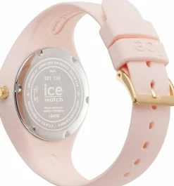 ICE flower Pink aquarel - Rosa Damenuhr mit Silikonarmband - 021735 (Small)