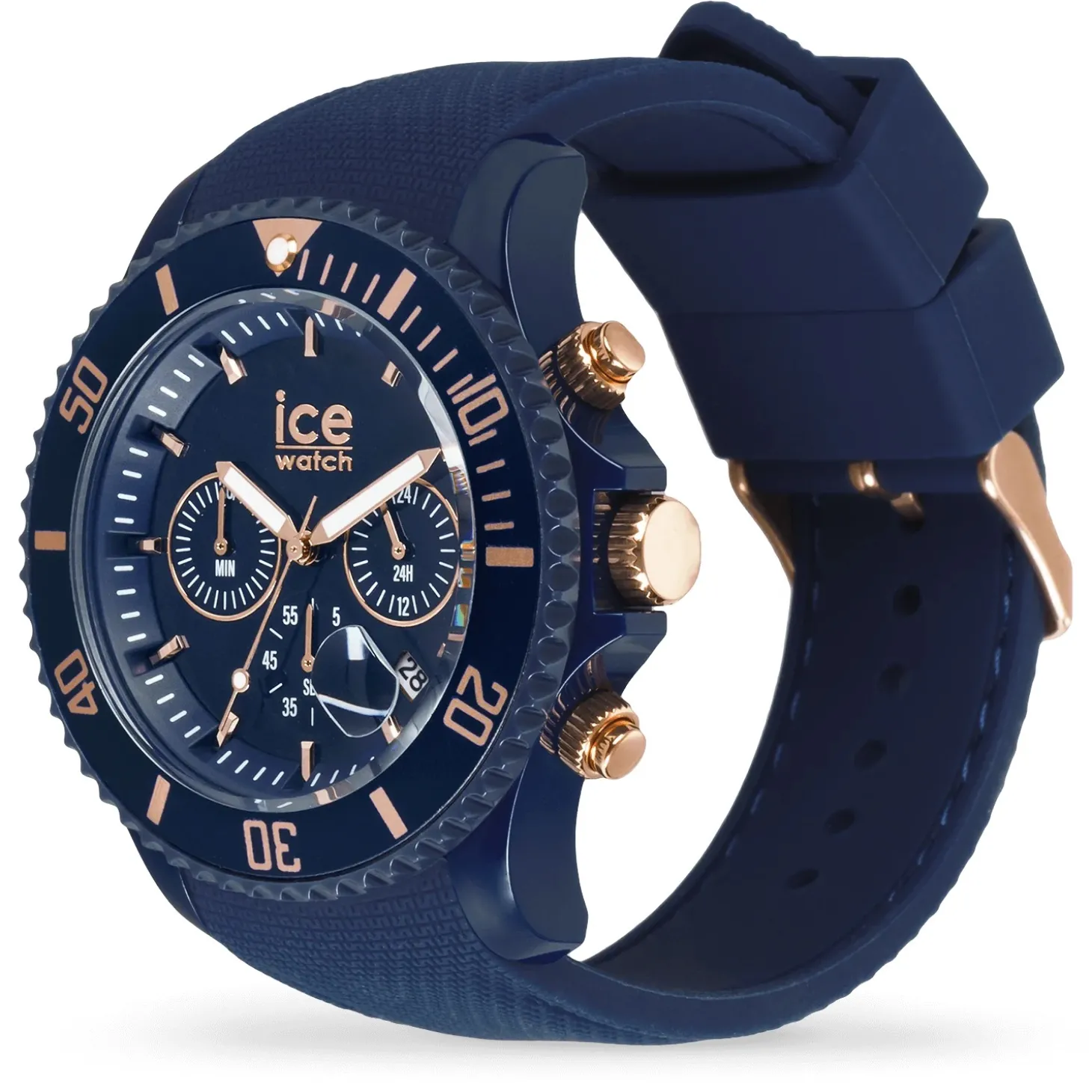 Ice-Watch Armbanduhr ICE chrono - Dark blue Rose-Gold - Large - CH 020621