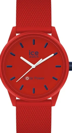Ice-Watch Armbanduhr ICE solar power - Red navy - Small - 3H 018742